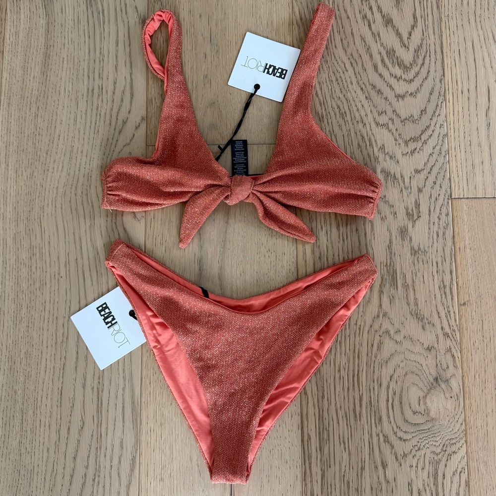 Beach Riot Shimmering Coral Bikini